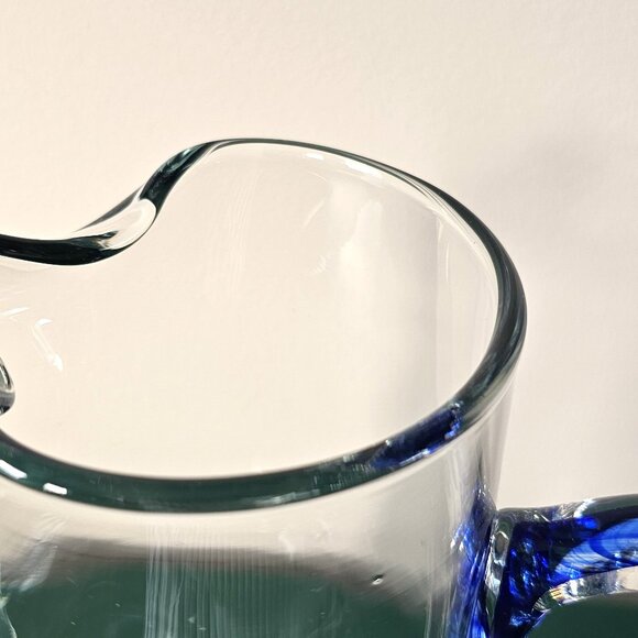Crisa "Impressions" Glass Carafe Pitcher or Vase - Picture 5 of 7